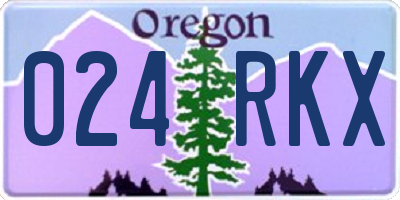 OR license plate 024RKX