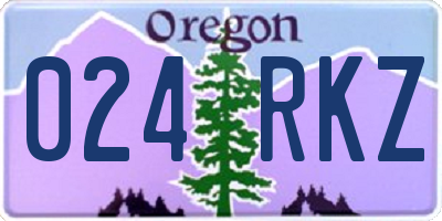 OR license plate 024RKZ
