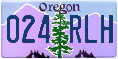 OR license plate 024RLH