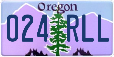 OR license plate 024RLL