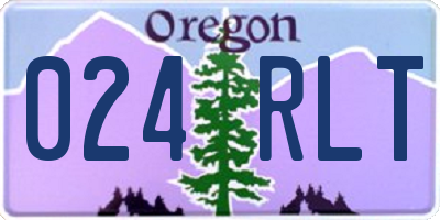 OR license plate 024RLT