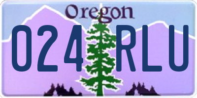 OR license plate 024RLU