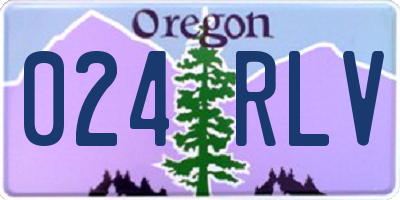 OR license plate 024RLV
