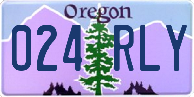 OR license plate 024RLY