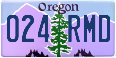 OR license plate 024RMD