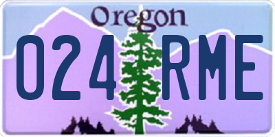OR license plate 024RME