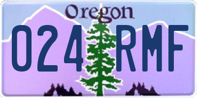 OR license plate 024RMF