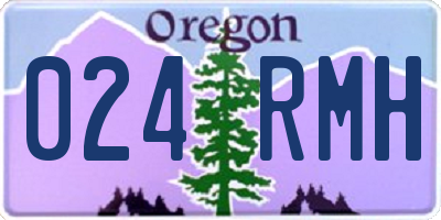 OR license plate 024RMH