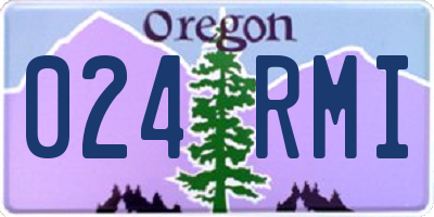 OR license plate 024RMI