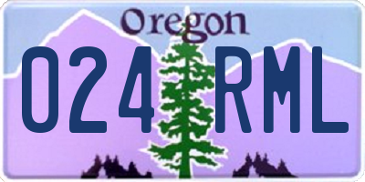 OR license plate 024RML
