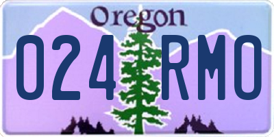 OR license plate 024RMO