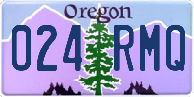 OR license plate 024RMQ