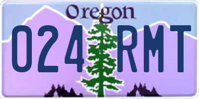 OR license plate 024RMT