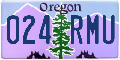 OR license plate 024RMU