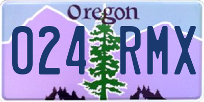 OR license plate 024RMX