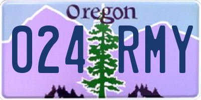 OR license plate 024RMY