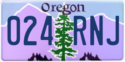 OR license plate 024RNJ