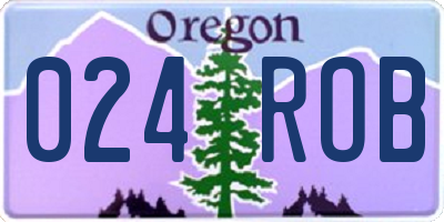 OR license plate 024ROB