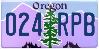 OR license plate 024RPB