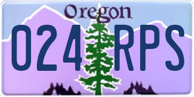 OR license plate 024RPS