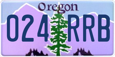 OR license plate 024RRB