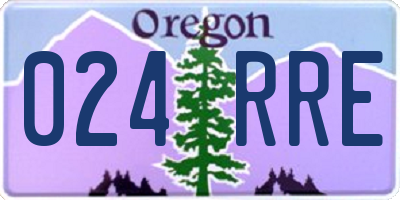 OR license plate 024RRE