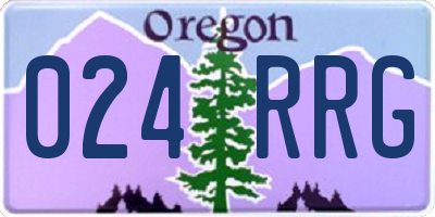 OR license plate 024RRG