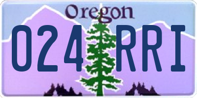 OR license plate 024RRI