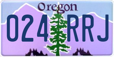 OR license plate 024RRJ