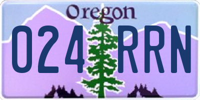 OR license plate 024RRN