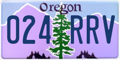 OR license plate 024RRV