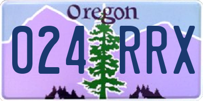 OR license plate 024RRX