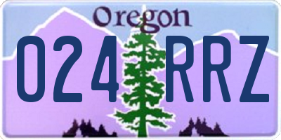 OR license plate 024RRZ