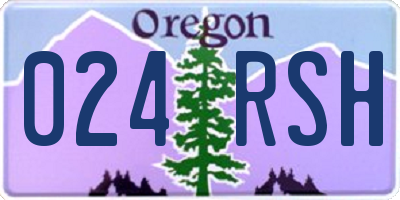 OR license plate 024RSH