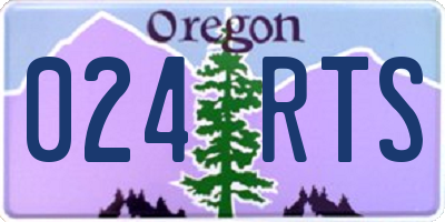 OR license plate 024RTS