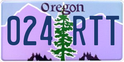 OR license plate 024RTT