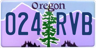 OR license plate 024RVB