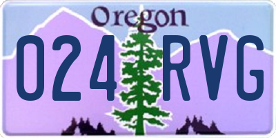 OR license plate 024RVG