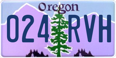 OR license plate 024RVH