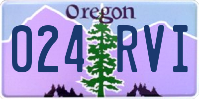 OR license plate 024RVI