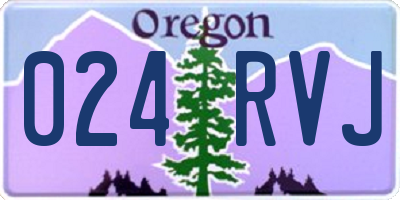 OR license plate 024RVJ