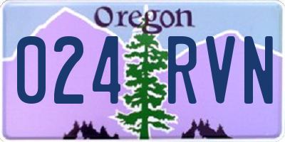 OR license plate 024RVN