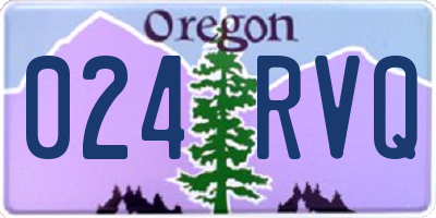OR license plate 024RVQ