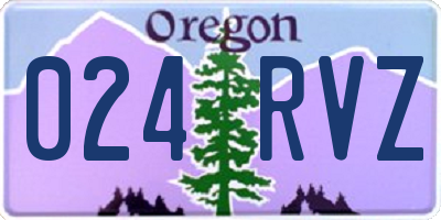 OR license plate 024RVZ
