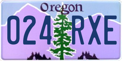 OR license plate 024RXE