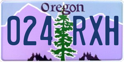 OR license plate 024RXH