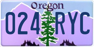 OR license plate 024RYC