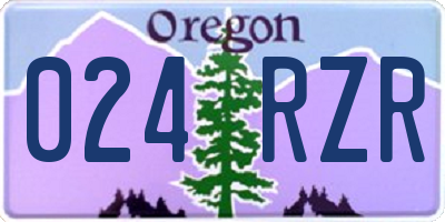 OR license plate 024RZR