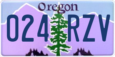 OR license plate 024RZV