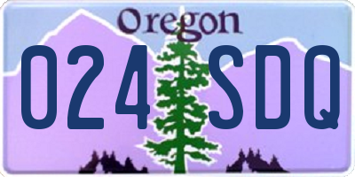 OR license plate 024SDQ